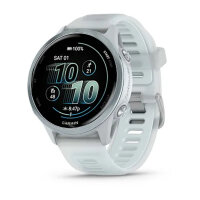 Умные часы Garmin Forerunner 570 42mm, Cloud Blue Aluminum, Translucent Whitestone/Cloud Blue Band
