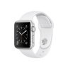 Apple Watch Series 1 38 mm, Корпус из серебристого алюминия, белый спортивный ремешок