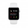 Apple Watch Series 1 38 mm, Корпус из серебристого алюминия, белый спортивный ремешок