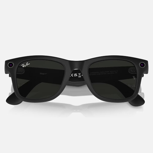 Ray-Ban Meta Wayfarer (Матовая черная оправа, линзы прозрачно-зеленые, с затемнением) M