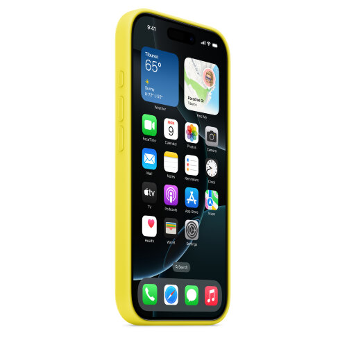 Силиконовый чехол для iPhone 16 Pro с MagSafe -  Star Fruit (Желтый)