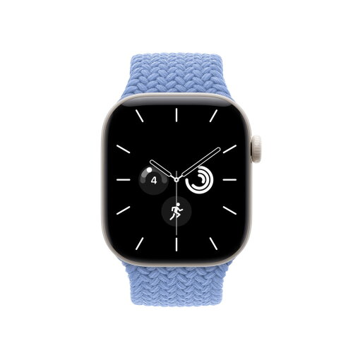 Монобраслет для Apple Watch 42mm Braided Solo Loop - Голубой (Wildflower Blue)