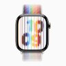 Apple Watch Series 10 46mm, Natural Titanium Case with Sport Loop - Pride Edition