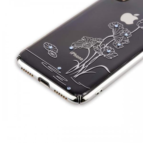 Пластиковая чехол-накладка Comma для iPhone X - серебристый
