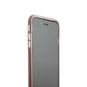 Прозрачный силиконовый бампер для iPhone 8 и 7 - Розовое золото