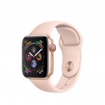 Apple Watch Series 4, 40 мм Cellular + GPS, золотой алюминий, ремешок спортивный "Розовое золото"