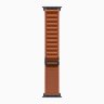 Apple Watch Ultra 3 49mm Black Titanium Case with Terra Cotta Alpine Loop (L)