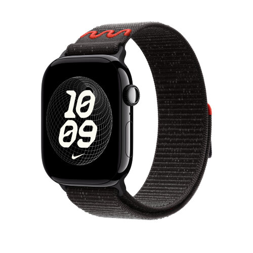 Спортивный браслет для Apple Watch 46mm Nike Sport Loop - Черный (Midnight Black)