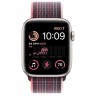 Apple Watch SE (2022) 44mm, Starlight Aluminum Case with Sport Loop - Elderberry