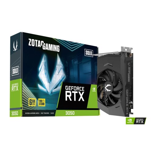 Игровая видеокарта NVIDIA ZOTAC GAMING GeForce RTX 3050 6GB GDDR6 Solo
