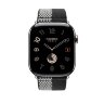 Ремешок Hermes для Apple Watch 46mm Toile H Double Jeu - Черный/Белый (Noir/Ecru)