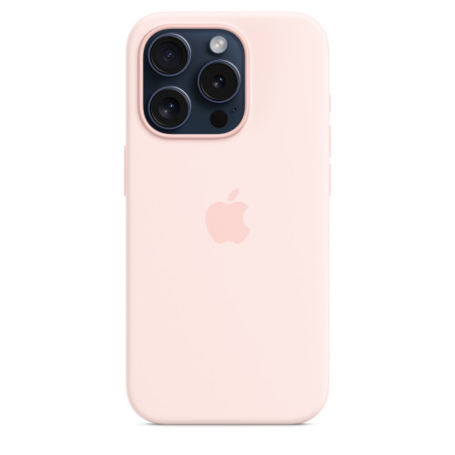 Силиконовый чехол для iPhone 15 с MagSafe - Светло-розовый (Light Pink)