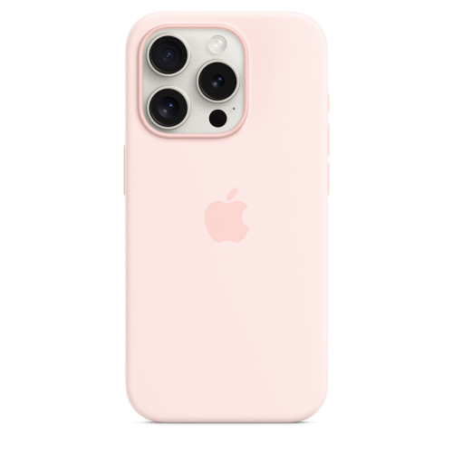 Силиконовый чехол для iPhone 15 с MagSafe - Светло-розовый (Light Pink)