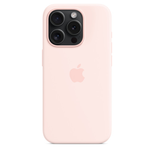 Силиконовый чехол для iPhone 15 с MagSafe - Светло-розовый (Light Pink)