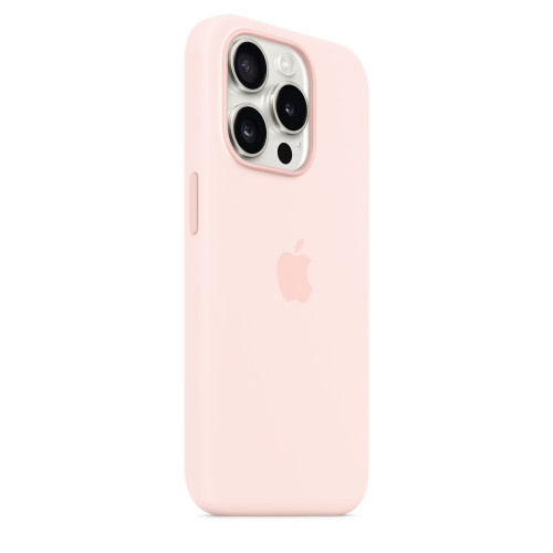 Силиконовый чехол для iPhone 15 с MagSafe - Светло-розовый (Light Pink)