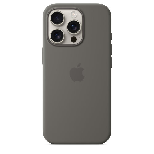 Силиконовый чехол для iPhone 16 Pro с MagSafe - Stone Gray (Серый)