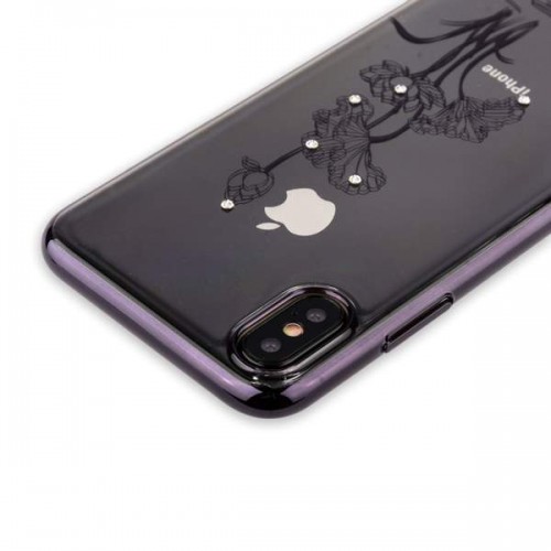 Пластиковая чехол-накладка Comma для iPhone X - черный
