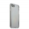 Прозрачный силиконовый бампер для iPhone 8 и 7 - Серебристый