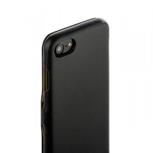 Чехол-книжка кожаная i-Carer для iPhone 8 и 7 luxury Series Side-open - Черный