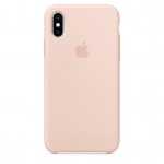 Силиконовый чехол для iPhone Xs Max, цвет "розовый песок"