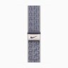 Apple Watch Series 10 42mm, Rose Gold Aluminum Case with Nike Sport Loop - Grey/Blue