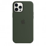 Силиконовый чехол MagSafe для iPhone 12 Pro Max «Кипрский зелёный»