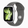 Apple Watch Series 11 42mm, Silver Aluminum Case with Sport Band - Stone Gray