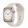Apple Watch Series 8 41mm, Starlight Aluminum Case with Sport Band - Starlight