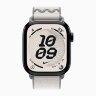 Apple Watch Series 11 46mm, Jet Black Aluminum Case with Nike Sport Loop - Veiled Grey
