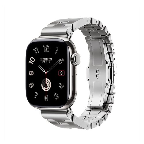 Блочный стальной браслет Grand H 42mm (S)