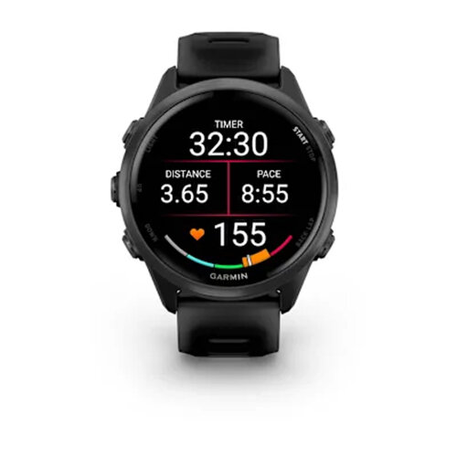Умные часы Garmin Forerunner 570 42mm, Slate Gray Aluminum, Translucent Black/Black Band