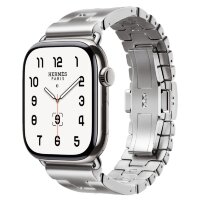 Apple Watch Hermes Series 12 46mm, блочный стальной браслет (L)