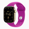 Apple Watch Series 12 46mm, Radiant Gold Titanium Case with Sport Band - Magenta