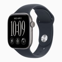 Apple Watch Series 12 46mm, Space Gray Aluminum Case with Sport Band - Navy Blue
