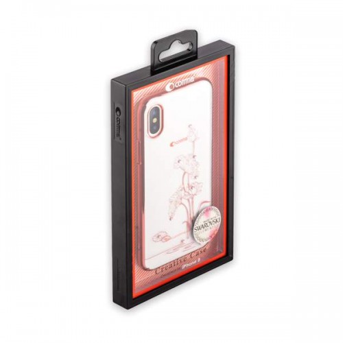 Пластиковая чехол-накладка Comma для iPhone X - розовый