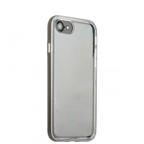 Прозрачный силиконовый бампер для iPhone 8 и 7 - «Серый космос»