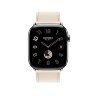 Кожаный ремешок Hermes для Apple Watch Single Tour 46mm - Кремовый (Beton)
