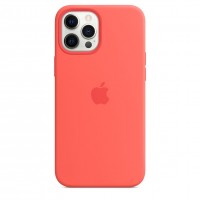 Силиконовый чехол MagSafe для iPhone 12 Pro Max «Розовый цитрус»