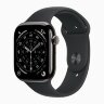 Apple Watch Series 11 46mm, Slate Titanium Case with Sport Band - Black