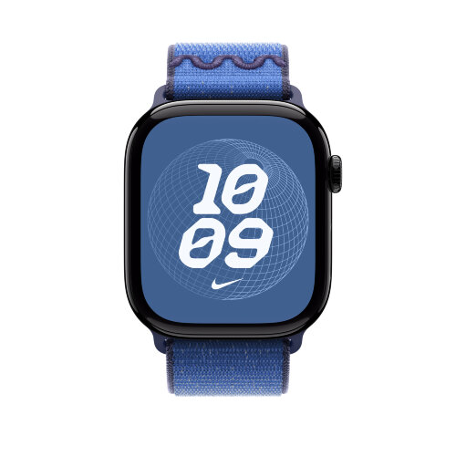 Спортивный браслет для Apple Watch 46mm Nike Sport Loop - Синий (Blue Ribbon)