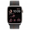 Apple Watch SE (2022) 44mm, Starlight Aluminum Case with Sport Loop - Midnight