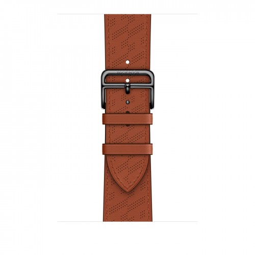 Ремешок Hermès H Diagonal из кожи Swift 45mm для Apple Watch - "Медный"