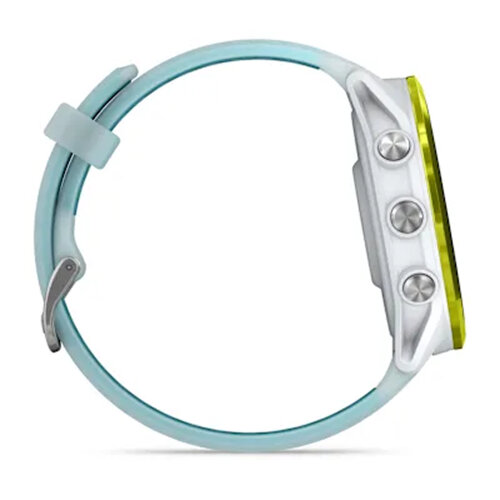 Умные часы Garmin Forerunner 570 47mm, Amp Yellow Aluminum, Translucent Whitestone/Turquoise Band