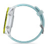 Умные часы Garmin Forerunner 570 47mm, Amp Yellow Aluminum, Translucent Whitestone/Turquoise Band