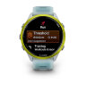 Умные часы Garmin Forerunner 570 47mm, Amp Yellow Aluminum, Translucent Whitestone/Turquoise Band