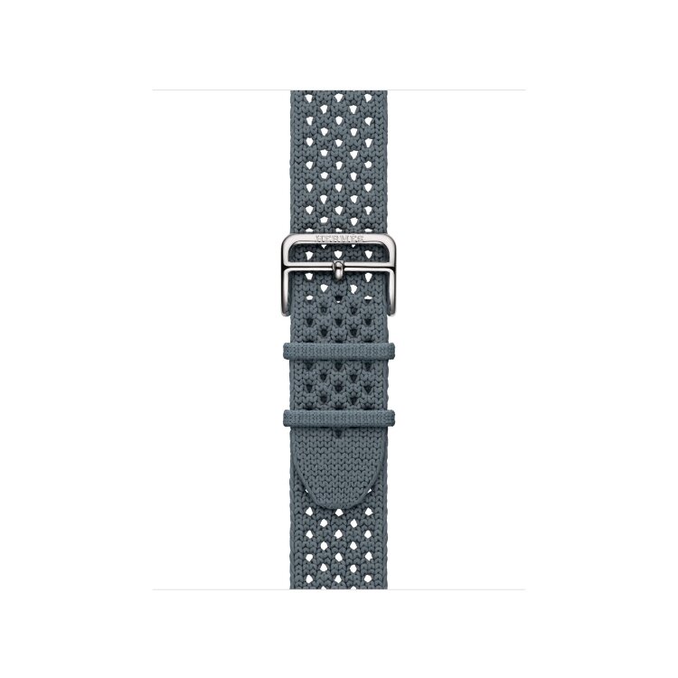 Ремешок Hermes для Apple Watch 42mm Bleu Gris Neo Tricot - Серо-синий