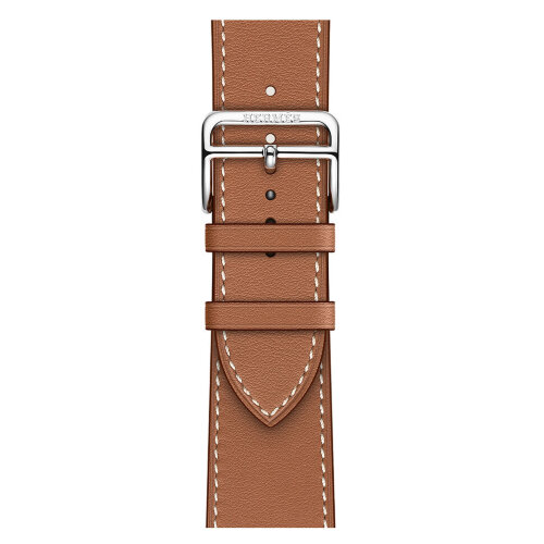Apple Watch Hermes Series 12 46mm, классический кожаный коричневый ремешок