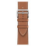 Apple Watch Hermes Series 12 46mm, классический кожаный коричневый ремешок