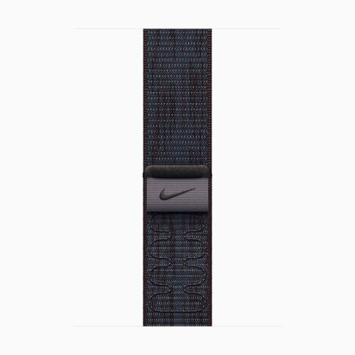 Apple Watch Series 10 42mm, Silver Aluminum Case with Nike Sport Loop - Black/Blue