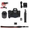 Canon EOS M50 Mark II Mirrorless Camera, Black + EF-M 15-45mm IS STM Lens - Vlogger